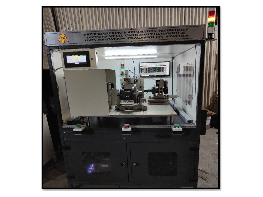 Differential Case Multigauging & Laser Marking with 2D Verification Machine