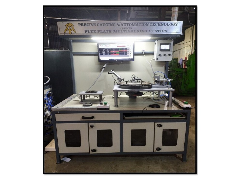 PLC-PC Based Flex Plate Multigauging Machine